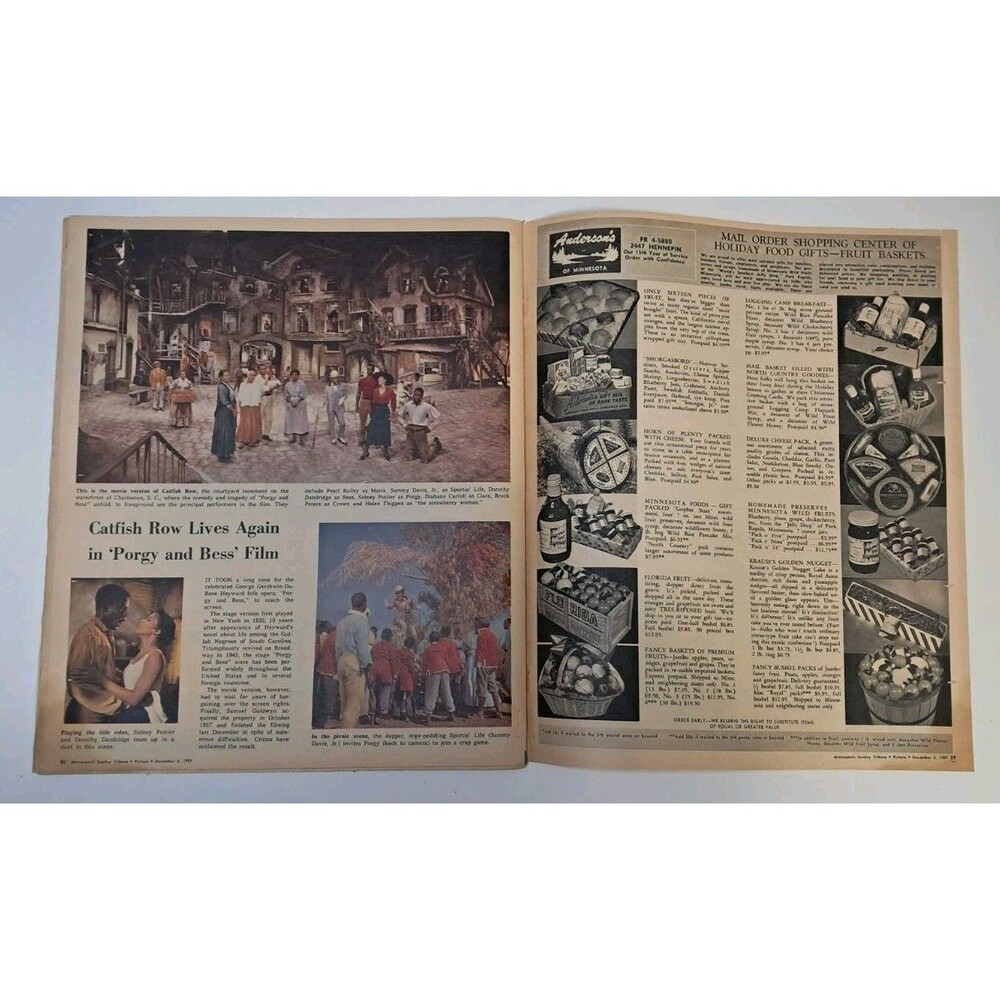 Picture Magazine Minneapolis Sunday Tribune 12/6/1959 Joseph Stella Porgy & Bess - Picture 12 of 13